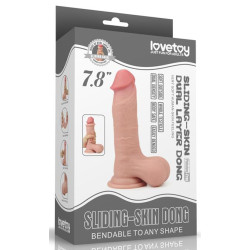 LoveToy SlidingSkin Gode réaliste Sliding Skin 15 x 4.8cm